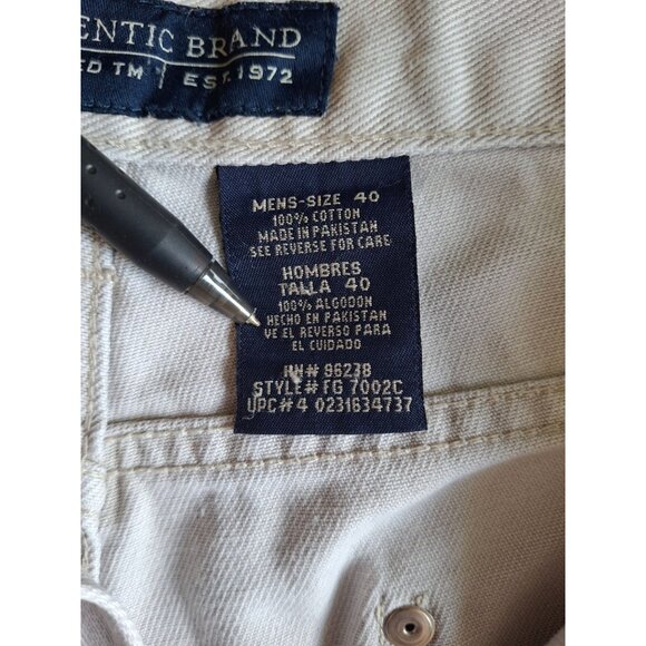 Faded Glory Mens Cargo Shorts Size 40 Beige Cotton Multiple Pockets Gorpcore - Picture 4 of 9